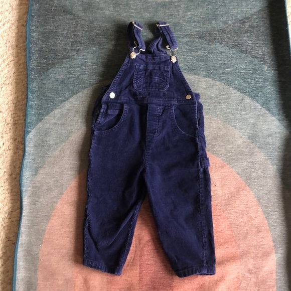 Vintage Field Gear Corduroy Blue Bibs - Picture 1 of 7